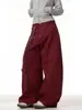 Comércio Exterior Transfronteiriço Retrô Americano Topstitch Desconstruído Jeans com Múltiplos Bolsos Shorts Cargo Largos Design Calças Cropped