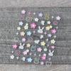 Pegatinas para uñas texturizadas serie MOSR al por mayor con pegatinas para uñas adhesivas mixtas 50 100 mixtas estilo ins