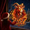 Pegatinas Decorativas para Ventana de Año Nuevo Ruso Transfronterizas Ozon Año del Cordero 2027 Pegatinas Decorativas para Ventana Pegatinas de Decoración de Atmósfera Navideña para Ventana