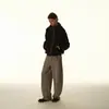 North Boundary Ropa para Hombre Estilo Americano Marca de Tendencia Otoño 2025 Nuevo Cárdigan Pesado de Cuello Alto Sudadera con Capucha Chaqueta Bordada para Hombre