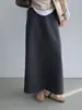 Saia Preguiçosa Primavera Cedo Casual Estilo Preguiçoso Feminina Cordão Confortável Longa E6810