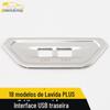 Adequado para 18 Lavida PLUS interface USB traseira sequin PLUS porta de carregamento soquete do acendedor de cigarros moldura decorativa
