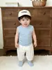 Roupa de Verão para Meninos e Meninas, Camiseta Estampada Fina para Bebês, Colete Confortável para Recém-Nascidos, Shorts Versáteis da Moda