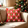 Almohada Navideña Más Vendida en Amazon Muñeco de Nieve de Dibujos Animados Lindo Árbol de Navidad Cojín Decoración Navideña para Sofá Funda de Almohada
