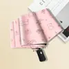 Sombrilla de Sol de Vinilo Oso Sonriente Protección Solar Protección UV Sombrilla para el Sol Doble Propósito Plegable para Mujer Sombrilla Parasol Totalmente Automática