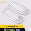 Adequado para 19 Jiaji saída de ar da terceira fileira anel brilhante Jiaji saída de ar do ar condicionado traseiro patch de modificação