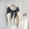 Xue Shang Mian Chapéu de Tricô Cor Sólida Outono Inverno Novo Cachecol Feminino Dupla Utilização Peça Externa Cobertura Traseira Cachecol Quente para Proteção do Pescoço