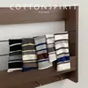 Moda Estilo Sal~ Calcetines Versátiles de Longitud Media con Rayas Simples para Mujer, Estilo Coreano de Moda, Estilo Universitario, Calcetines de Algodón Holgados para Primavera y Verano