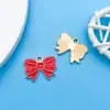 YukuMixed 30 Estilos de Corazón Rojo con Goteo de Aceite Flor Dibujos Animados Aleación Colgantes Pequeños Accesorios para Pulseras DIY