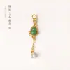 Accesorios de Borlas Chapados en Oro Colgante de Flor de Perla Cadena Colgante Pulsera de Perlas Cadena de Extensión de Doble Anillo Joyería Accesorios Pequeños
