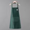 Delantal Impermeable 2026 para Uso en Cocina, Resistente al Aceite, Adulto, Moderno, Sin Mangas, Ropa de Trabajo para Catering, Estampado de Logo, Cuello Halter Sencillo