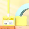 Portatarjeta de identificación de plástico duro, gafete de trabajo para colgar en el cuello, gafete personalizado con cordón