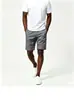 E-commerce Transfronteiriço Casual de Verão Calças de Cinco Pontos Masculinas Retro Americano Tendência Slim Fit Versátil Cor Sólida Cargo Calças de Cinco Pontos