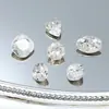 Rhinestones para Uñas Flor de Hielo Blanca Cristal Dongzhou, Rhinestones Ovalados y Cuadrados con Base de Punta, Rhinestones Deslumbrantes de Hielo Triturado, Rhinestones Portátiles para Uñas