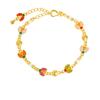 Pulseira de joaninha com gotas de óleo colorido azul queimado vietnamita shajin coringa presente de namorada de longo prazo e alto nível joias