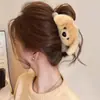 Pinza para el Cabello de Flor Tejida para Mujer 2025 Nueva Elegante Pinza para la Parte Posterior de la Cabeza Pinza de Tiburón Grande Pasador Adorno para el Cabello