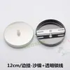 Placa de techo borde recto portalámparas de disco 12 cm chasis de hierro forjado cerradura araña de una sola cabeza cable colgante accesorios de iluminación