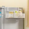 Estante de Almacenamiento Lateral para Refrigerador Estante para Suministros de Cocina Estante Colgante de Pared Lateral Multicapa para Botellas de Especias Película Adhesiva Sin Perforaciones