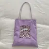 Nova Bolsa Tote Estampa de Leopardo para Mulheres, Grande Capacidade, Bolsa de Ombro Estilo Ins para o Dia a Dia, Versátil e Estilosa, Adequada para Estudantes, Aulas e Compras