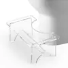 Taburete de Inodoro Aumentador de Altura de Acrílico Transfronterizo Personalizado Desmontable Fácil de Limpiar Antideslizante Portante Asiento Auxiliar para Inodoro