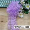 Encaje Plisado de Lunares de 4.5cm Encaje de Arroz Cinta con Descuento Cinta para Accesorios para el Cabello DIY Encaje de Cinta