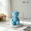 Urso de pelúcia com textura de tricô em formato de coração, vela perfumada, estilo ins, presente de feriado, lembrancinha de casamento