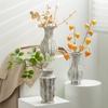 Portão Shu Vento Silencioso Cerâmica Decoração Vintage Flor Seca Vaso Hidropônico Pousada Hotel Sala de Estar Ornamentos de Flores Sensação de Alto Padrão