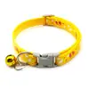 Collar para perro de dibujos animados de 1 cm de ancho, ajustable, con campana, collar para gato, collar de personalidad, anti-pérdida, suministros para exteriores