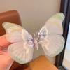 Super hada antiguo creativo degradado mariposa pasador simulación se moverá niños accesorios para el cabello pinza para el cabello tocado se moverá