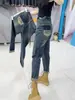 Jeans Vintage Harlan para Mujer Primavera y Otoño Nuevo Forma de Pera Talla Grande Chica Gordita Adelgazantes Cintura Alta Pantalones Rábanos