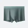 Roupa Íntima Masculina Sem Costura Antibacteriana Respirável Tendência Roupa Íntima Meninos Esportes Cor Sólida Boxer de Cintura Média Atacado