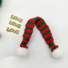 Bufanda de Muñeca de Tela DIY Hecha a Mano Creativa Accesorios de Navidad Mini Gorro de Dedos de Amor Gorro de Lana Tejido