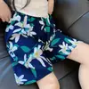 Pantalones de Cinco Puntos de Algodón y Seda, Estilo Delgado de Verano, Adecuados para Usar en Casa y al Aire Libre, Pantalones Casuales, Shorts de Playa que No se Desvanecen, Shorts Casuales para Mujer de Algodón y Seda