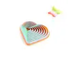 Juguete Impreso en 3D Corazón Redondo en Forma de Corazón Juguete para Aliviar el Estrés Torre de Rábanos Fidget Fractal Hexágono Juguete para Aliviar el Estrés