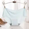 840 Calcinhas Femininas de Seda Gelada Calcinhas Sem Costura Calcinhas Peça Única Cintura Média Calcinhas Femininas Sexy Calcinhas Triângulo Atacado