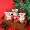 Embalagem de Maçã para Véspera de Natal Bolsa de Lona Criativa de Presente de Natal Bolsa de Presente de Feriado Bolsa de Maçã de Natal