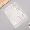 Saco de Embalagem para Roupas Tipo Gancho Pe Transparente, Saco de Armazenamento para Roupas Tipo Gancho com Botão, Saco de Exposição à Prova de Poeira para Roupas de Comércio Exterior Atacado