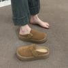 Sapatos Mary Jane Retro com Biqueira Larga para Mulheres 2025 Primavera & Outono Novos Versáteis de Solado Grosso Boca Rasa com Plataforma para Elevar Altura