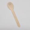 Cuchillo, Tenedor y Cuchara Desechables de Abedul, Tenedor y Cuchara para Postre y Pastel, Cuchara de Madera, Tenedor para Frutas y Yogur, Cuchara de Degustación con Impresión de Logo