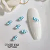 Decoraciones para uñas de dibujos animados color caramelo, océano dopamina, lindas y dulces, corazón de chica, gato y corazón de melocotón