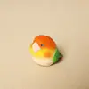 Chaveiro Pingente Escultura em Madeira Artesanal Papagaio Artificial Pingente para Bolsa Casal Pássaros Fofos Presente