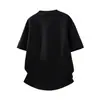 Camiseta de Manga Corta con Bordado de Letras Retro Americano para Hombre y Mujer, Nueva Tendencia de Verano, Top Holgado de Uso Rudo para Parejas