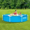 Piscina de Armazón Rectangular Intex Piscina Redonda Inflable Piscina Familiar Exterior para Jardín