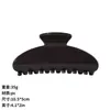 Grampo de Cabelo Semi-Círculo de Alta Qualidade Estilo Coreano Impressão UV Elegante Personalidade da Moda Grampo Tubarão Acessório de Cabelo para Coque na Parte de Trás da Cabeça