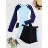 Traje de baño dividido para mujer, verano 2023, nuevo, adelgazante, cubre vientre, conservador, para piscina, especial, de manga larga, para mujer