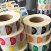 Etiqueta de Papel Soluble en Agua Impresión UV Etiqueta de Sellado Se Disuelve al Exponerse al Agua Sin Dejar Rastro y Se Puede Despegar Pegatina Autoadhesiva Personalización