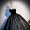 Estilo Bosque Arte Examen Vestido Negro 2026 Modelo Nuevo Super Hada Soñador Lujoso Falda Tutú Traje de Anfitrión para Performance en Solitario para Mujeres