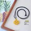 Atacado de Pingentes Antigos de Ouro com Inlay de Diamante, Filigrana Vazada, Pingente de Fechadura Ruyi e Pingente de Fechadura de Segurança de Lojas de Ouro