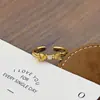 Anillo de Cubo de Azúcar con Fila de Diamantes Dorados Brillantes Medieval para Mujer, Estilo Palacio, Anillo Exquisito y de Alta Gama Apilado con Zirconia para Dedo Índice