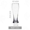Vaso de cerveza artesanal de alta calidad, gran capacidad, para bar, especial, de vidrio grueso, popular en Internet, para uso doméstico, comercial.